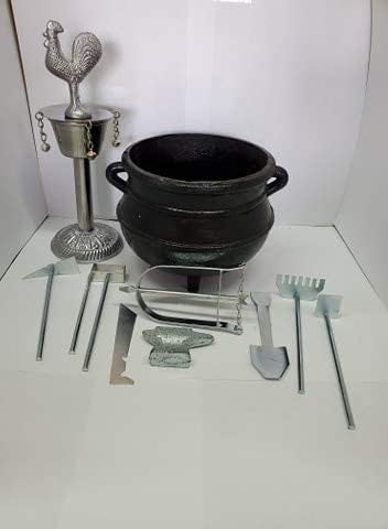 ogun tools with Iron pot and  Elekes