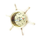 Brass wheel compass