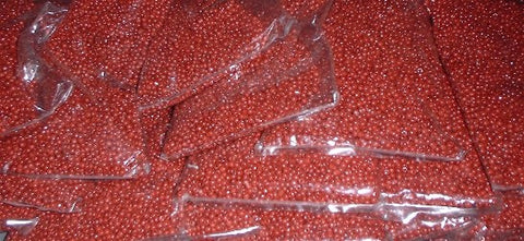 1 Pound and 2 onz BROWN 6-0 Seed glass Beads