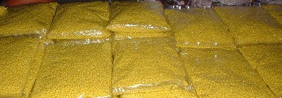 1 Pound and 2 onz YELLOW 6-0 Seed glass Beads