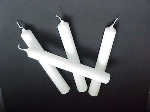 White Candles Taper 4 Inch Set 12 Pack