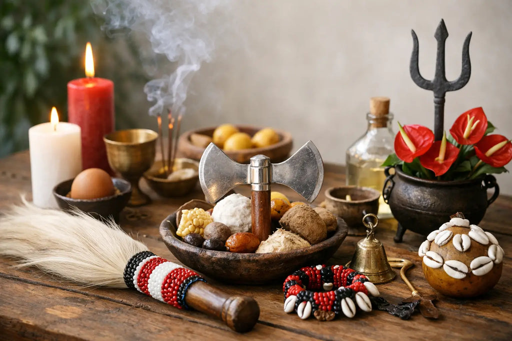 Orisha Tools That Match Real Ritual Use | Afro-Cuban, altar, beads and ...
