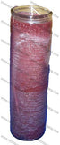 7 day candle Brown 12 Pack- Vela marron de 7 dias Caja de 12