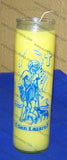 Vela Amarilla de 7 dias San Lazaro 12 Pack- Caja de 12