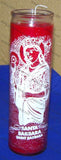 Vela de 7 dias Santa Barbara Roja 12 Pack- Caja de 12