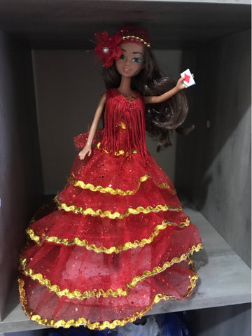 Gipsy with Red Dress 2-Gitana con vestido rojo 2