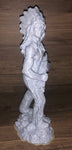 Indian Statue  marble color Estatua del Indio