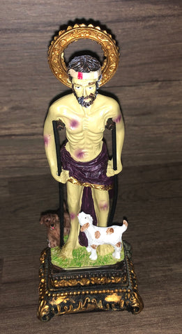 Statue Saint Lazarus  statue 5.5"/ Estatua de San Lazaro 5.5"pulgadas