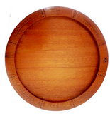 Ifa Divination Tray  Cedar with carving 13" Inches wide -Tablero de Orula de Cedro 13 "