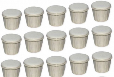 Cascarilla eggshell box with 100 pcs- Caja de cascarilla