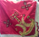 Orisha shawl 2, orisha colors: shango
