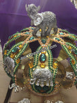 Corona Decorada Ochun Decorated Crown Orisha Oshun Elephant (Large size)