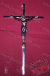 Metal crucifix Nickel polish- Crucifijo de Metal niquelado