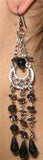 FASHION STYLE PAIR OF EARRING PENDANT Black COLOR