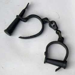 Antique Replica Iron Handcuffs-Esposas antiguas de Hierro