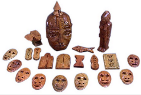 Olokun Tools Cedar babalawo- Herramintas de Olocun babalawo