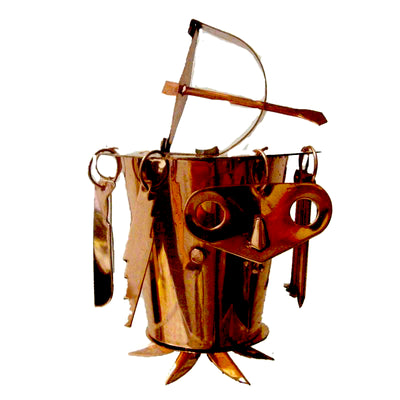 Oya Osun with hanging Tools copper- Osun de Oya de cobre