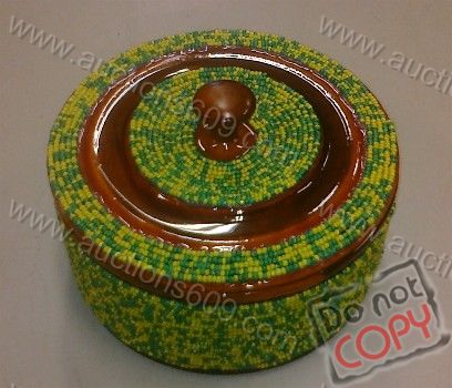 Batea de Orula Forrada- Orula Wooden beaded batea