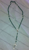 Green religion Rosary - Rosario relgioso color verde No.1
