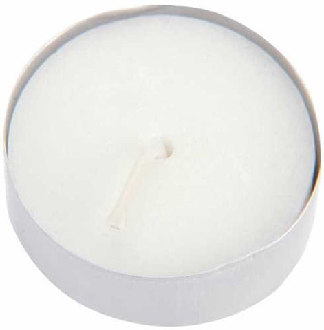 Unscented Tea Lights Candles 50-Pkg-White