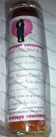 7 days candle Honey love Aromatic- Veladora de 7 dias Mie de Amor perfumada